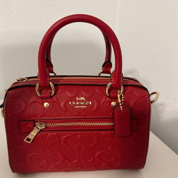 Mini red coach bag - Picture 4 of 8